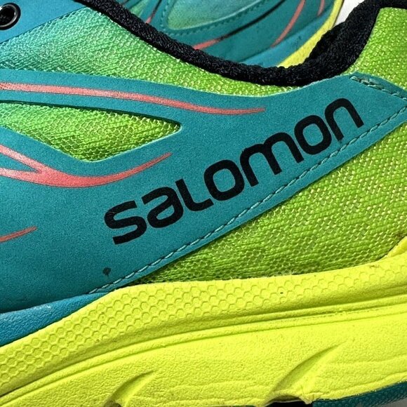 Saloman Sense‎ Mantra 3 Trail Running Shoes Size 7 Green Yellow Hiking - Picture 12 of 15